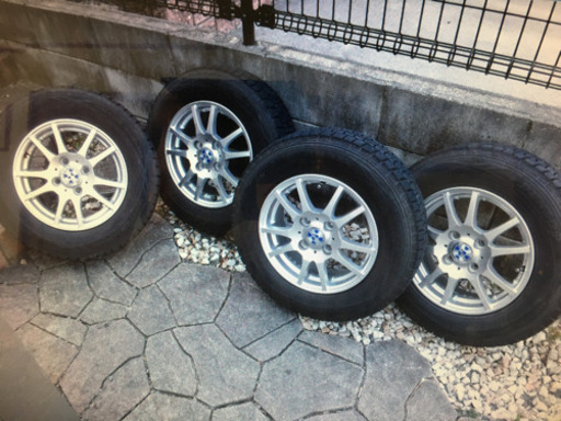 155/80R/13 スタッドレスタイヤ　ダンロップ　アルミホイール付 4本セット