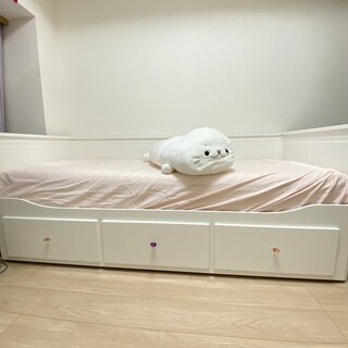 美品】IKEA イケア ヘムネスベッド 収納付きベッド