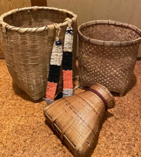 背負い籠１点＋画像の２点セット