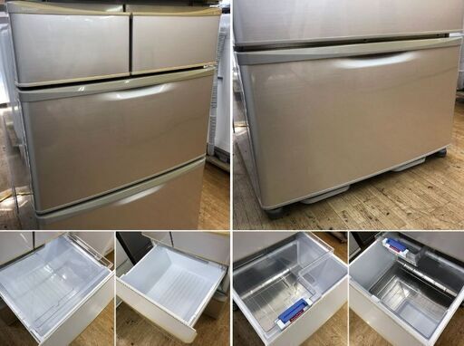 36％割引グレイ系在庫限り SHARP冷蔵庫440L自動製氷機 プラズマクラスター6ドア 冷蔵庫 生活家電グレイ系
