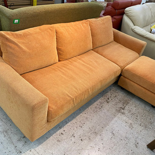 ソファ　3人掛けソファ　カウチソファ　ファブリックソファ