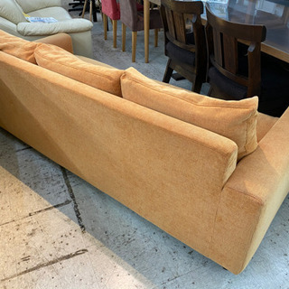 ソファ　3人掛けソファ　カウチソファ　ファブリックソファ