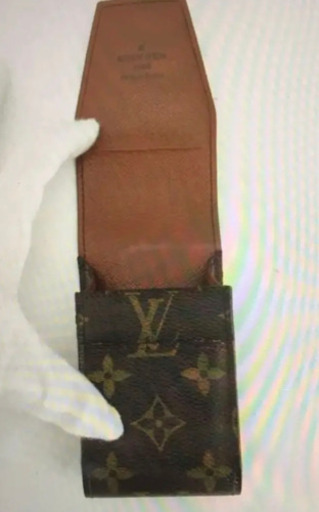 Louis Vuitton レザーモノグラム小物入れ Louis Vuitton モノグラム レザー小物入れ シガーケース
