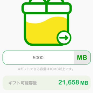 mineo パケットギフト  1000MB