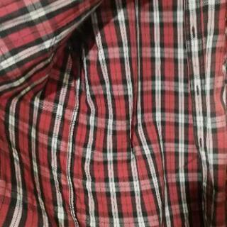 リバース　メンズ　冬用厚着長袖シャツ　赤