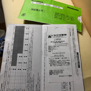 2019年式 6kg パナソニック洗濯機　ヤマダ電気4年保証