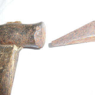 骨董品、昭和レトロ、アンティーク 金槌、歯槌