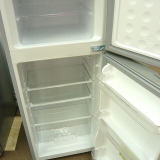 西岡店 冷蔵庫 118L 2ドア 2017年製 シャープ SJ-H12B-S シルバー 100L