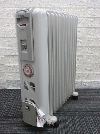 ss1650　デロンギ　オイルヒーター　H291115N　11枚フィン　3～8畳　DeLonghi　1200W　24時間電子タイマー　キャスター付き　サーモスタット　暖房器具　イタリア製　クリーン暖房