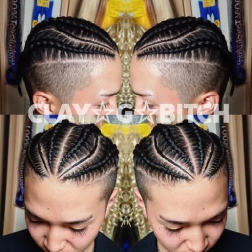 Cornrow メンズのコーンロー 自分の髪の毛だけで編み込むスタイル cm以上の方 愛愛さん 海釣り好き 宮城野原のヘアサロンの無料広告 無料掲載の掲示板 ジモティー