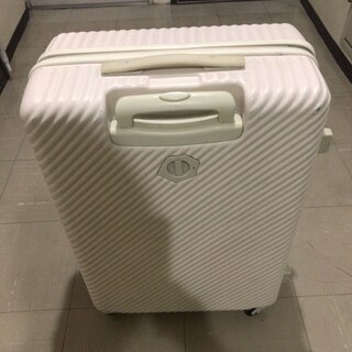【ネット決済】エース ACE スーツケース 90L 白 中古