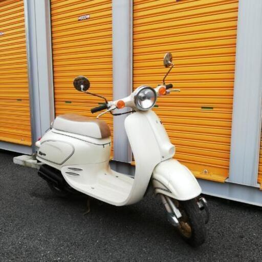 133.お洒落レトロ ジョルノ 希少なホワイト バッテリー新品 千葉県柏市