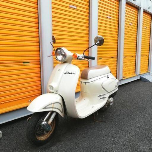 133.お洒落レトロ　ジョルノ　希少なホワイト　バッテリー新品　千葉県柏市　即日配送、自走引き取りも可能