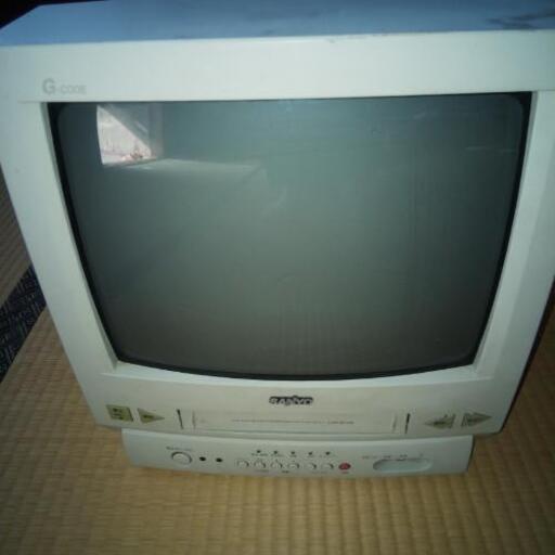 サンヨー製テレビデオ (カテジナ) 御着のテレビ《ブラウン管テレビ》の