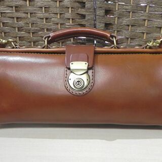 ヘルツ 2way メロディカダレス ハンドバッグ ヌメ革 ブラウン ダレス