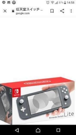 ニンテンドースイッチライトグレー