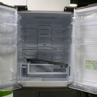 R2139) SHARP ｼｬｰﾌﾟ 6ﾄﾞｱ冷凍冷蔵庫 502L 大容量ﾒｶﾞﾌﾘｰｻﾞｰ170L ﾌﾟﾗｽﾞﾏ ...