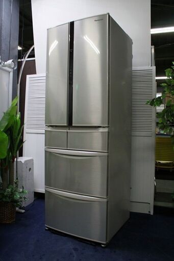 R2151) Panasonic ﾊﾟﾅｿﾆｯｸ　6ドア冷凍冷蔵庫　426L　ﾜﾝﾀﾞﾌﾙｵｰﾌﾟﾝ　NR-F430V-Nシャンパン 2015年製! 冷蔵庫 店頭取引大歓迎♪