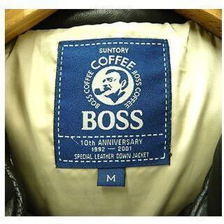 非売品【ボスジャン 10周年記念 Mサイズ】BOSS SUNTORY/サントリー ダウンジャケット 革ジャン 革ジャケット 札幌 西岡店