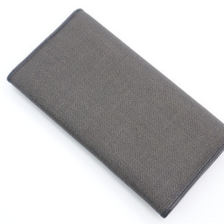 《BVLGARI/ウィークエンド 二つ折り長財布》ABランク 美品 グレー 箱