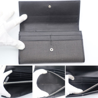 《BVLGARI/ウィークエンド 二つ折り長財布》ABランク 美品 グレー 箱