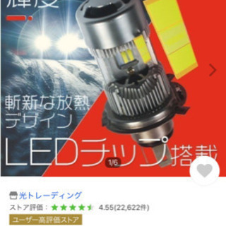 バイク用LEDヘッドライト球 H4