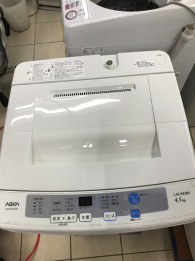 AQUA AQW-S45C 2015年製 4.5kg 洗濯機