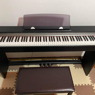 【取引中】電子ピアノ Casio Privia PX-730BK - 福山市