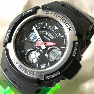 CASIO G-SHOCK ジーショック 黒デジアナ腕時計 AW...