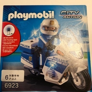 プレイモービル ポリス　警察バイク　白バイ★playmobil