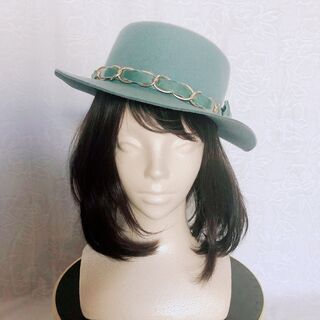 【リズリサ】水色のレトロな帽子