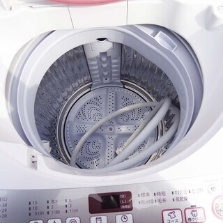 【恵庭】シャープ　ES-GE60RP　洗濯機　2016年製　6キロ　穴なし洗濯槽　中古品　paypay支払いOK!