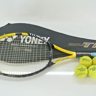 【美品】 YONEX テニスラケット TI166 long ケー...