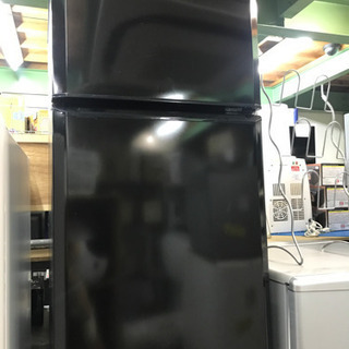 【ネット決済】2ドア冷蔵庫　Haier １０６Ｌ　黒　中古　愛知岡崎