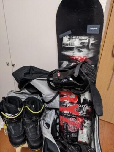 [取引決定]【ケース付き】スノーボード RYZ MARSHALL　 154cm 3点セット