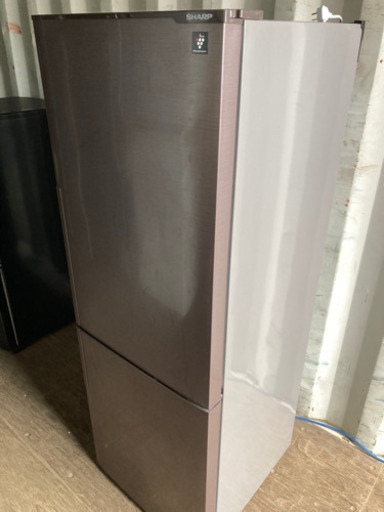 1014-10 SHARP 271L 2ドア冷蔵庫 2018年製 SJ-PD27D-T プラズマクラスター