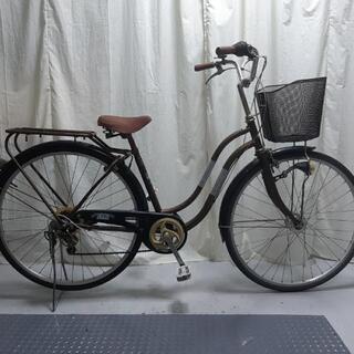 中古自転車27インチ　6段変速　オートライト