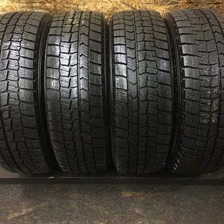 【DUNLOP WM02 185/65R15】スタッドレス【TOPY製 スチールホイール マルチ 15インチ 6J4HPCD100/114.3】バリ溝　(VTN264) クレジットカード QR決済可能
