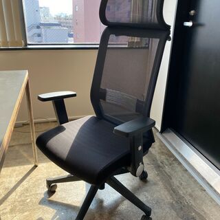 リモートワークに最適◎ 重厚感があってカッコいい特注デスク＆ハイバックチェア２点セット【東京都世田谷区】 リモートワークに最適◎ 重厚感があってカッコいい特注デスク＆ハイバック