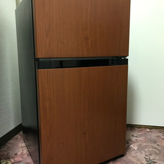 木目調小型冷蔵庫（PRC-B092D）
