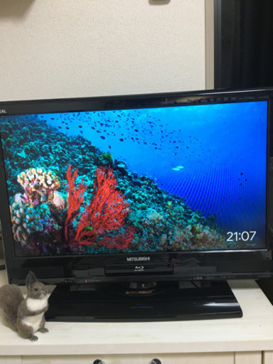 【最終値下げ！】MITSUBISHI 26型　ブルーレイ\u0026HDD内蔵テレビ　リモコン付き　早わかりガイド付き