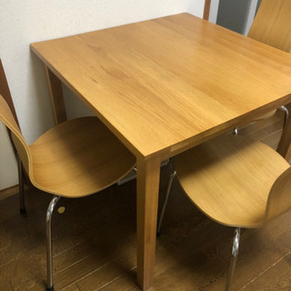 (取引先決まりました)無印良品　ダイニングテーブルセット