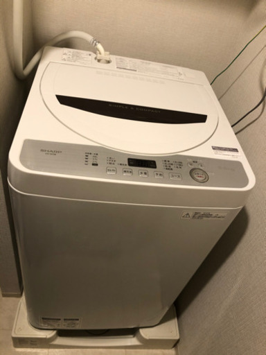 SHARP 洗濯機　5.5kg ES-GE5B
