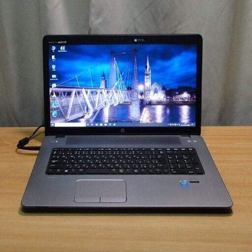 ご購入いただきました。 美品 高速・高性能ノートPC 17.3インチ HP ProBook 470G2 Core i3 メモリー8GB SSD 240GB（新品）Win10 pro・Office 2019 pro搭載 手になじむ無線マウス WiFi Bluetooth Webカメラ 指紋認証搭載