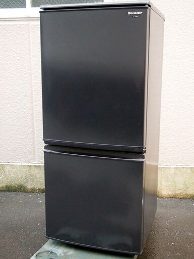現-12【動作OK・現状品】シャープ 137L 2ドア冷蔵庫 SJ-14S-B【PayPay使えます】