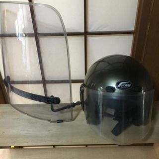 ヘルメットと風防