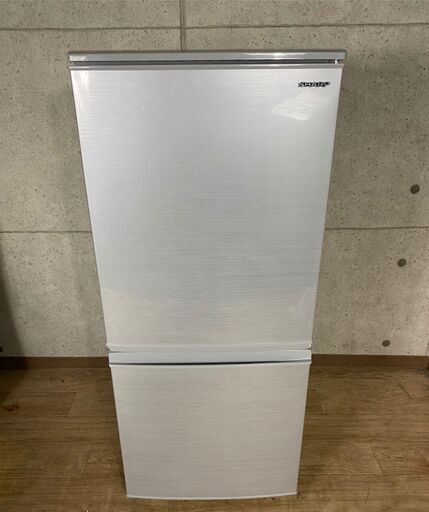 9*77 美品★SHARP シャープ 2ドア 冷凍冷蔵庫 SJ-D14E-S 137L 19年製