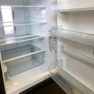 美品 2017年製 TOSHIBA 363L冷蔵庫 クリスタルドア ガラス扉 GR-H38SXV