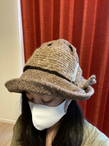 試着 Ca4la バラ色の帽子冬物美品 あや 門前仲町の服 ファッションの中古 古着あげます 譲ります ジモティーで不用品の処分