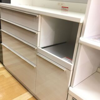 2枚扉レンジボード　ホワイト　【トレファク岸和田店】 2枚扉レンジボード ホワイト 【トレファク岸和田店】
